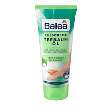 Balea- Tea Tree Oil Feet Cream كريم للعناية بالقدم بزيت شجرة الشاي بالي, حمل الصورة الى البوم الصور