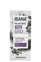 Isana- Coal Peel Off Mask قناع لصقة شمعي بالفحم إيسانا, حمل الصورة الى البوم الصور