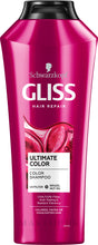 Schwarzkopf- Gliss Kur Ultimate Color شامبو ومكييف للشعر المصبوغ شواتزكوف, حمل الصورة الى البوم الصور