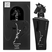 Lattafa- Black Maahir Unisex Perfume عطر نسائي رجالي بلاك لطافة, حمل الصورة الى البوم الصور