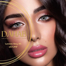 Load image into Gallery viewer, Dahab Lamar- Yearly Lenses Lumiere Gray عدسات سنوية لومير رمادي لامار