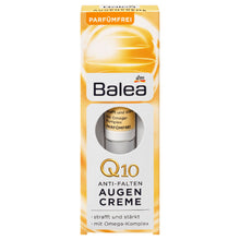 Balea- Q10 Anti Wrinkle Eye Cream كريم لمعالجة الهالات السوداء للعين بالي, حمل الصورة الى البوم الصور