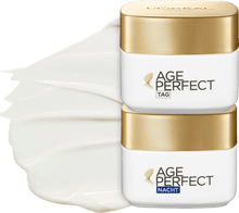 L'Oreal Paris- Age Perfect +50 Face Creams كريم ليلي نهاري لعمر فوق ال50 لوريال, حمل الصورة الى البوم الصور