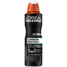 LOreal- 5in1 Carbon Protect Deodorant معطر جسم رجالي لوريال 5في1, حمل الصورة الى البوم الصور