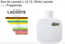 Lacoste- L.12.12 White Men Perfume عطر رجالي لاكوست الأبيض, حمل الصورة الى البوم الصور