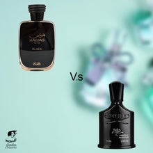 Rasasi- Hawas Black Men Perfume عطر رجالي بلاك هوَس رصاصي, حمل الصورة الى البوم الصور
