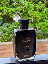 Rasasi- Hawas Black Men Perfume عطر رجالي بلاك هوَس رصاصي, حمل الصورة الى البوم الصور
