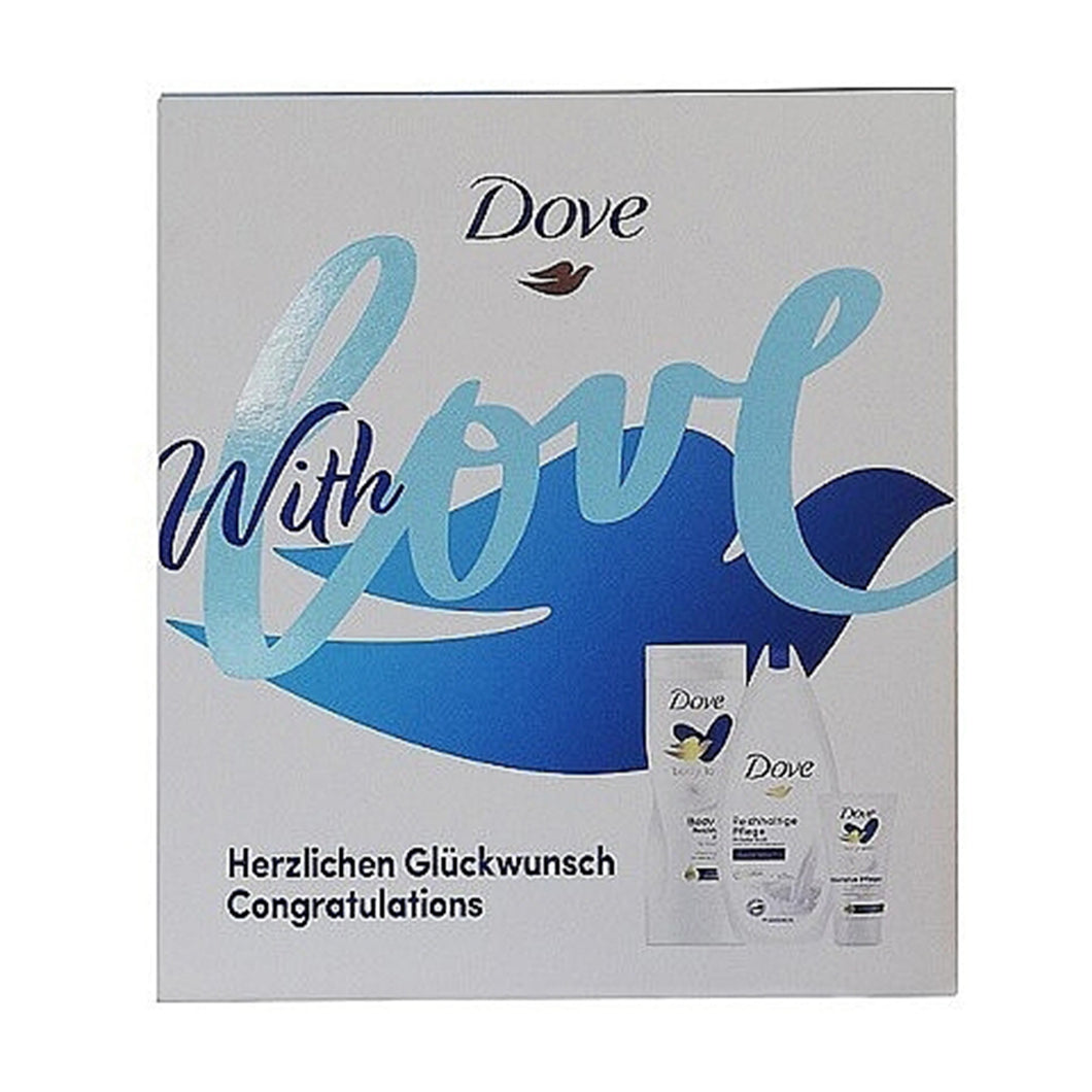 Dove- Essential Gift Set باكج متكامل لترطيب الجسم اسينشيال دوف