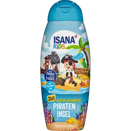 Isana- Kids 2in1 Shampoo+ Gel شامبو+ جل استحمام للأطفال إيسانا