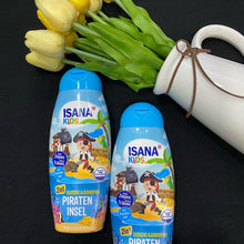 Isana- Kids 2in1 Shampoo+ Gel شامبو+ جل استحمام للأطفال إيسانا, حمل الصورة الى البوم الصور
