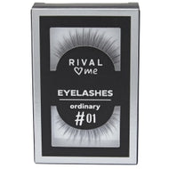 Rival Loves Me- Fake Lashes in Three Sizes(#1+#2+#3) رموش اصطناعية طبيعية ب 3 أحجام رايفل