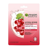 Garnier- Anti- Aging in Red Grapes Sheet Mask قناع وجه بالعنب الأحمر من غارنييه, حمل الصورة الى البوم الصور
