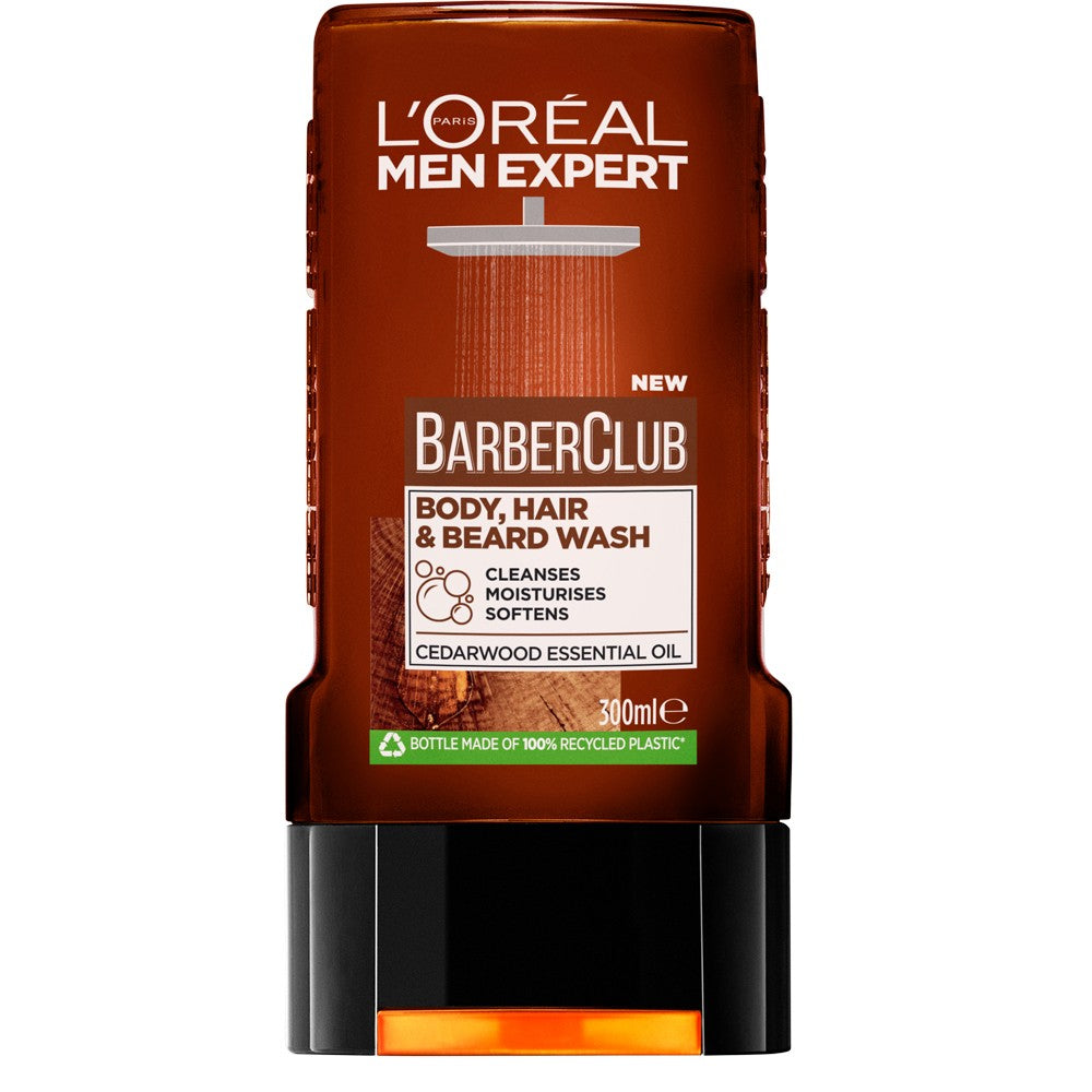 L'Oreal men expert barber club شامبو رجالي منظف للرأس والجسم واللحية لوريال