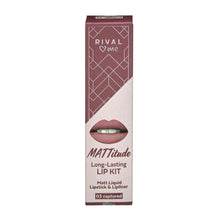 Rival Loves Me -Matt Long Lasting Lip Kit باكج قلم تحديد شفاه+حمرة سائلة رايفل, حمل الصورة الى البوم الصور
