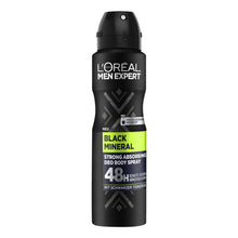 Load image into Gallery viewer, L&#39;Oreal Men- Black Mineral Deodorant  معطر جسم رجالي بالفحم لوريال
