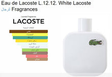 Lacoste- L.12.12 White Men Perfume عطر رجالي لاكوست الأبيض, حمل الصورة الى البوم الصور
