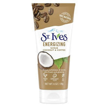 St. Ives Energizing Coconut &amp; Coffee Scrub  مقشر منشط بجوز الهند والقهوة ستيفس, حمل الصورة الى البوم الصور
